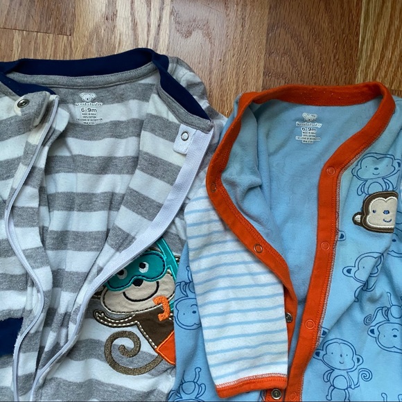 Bundle of 5 baby footie pjs 3-9 months - Picture 9 of 10